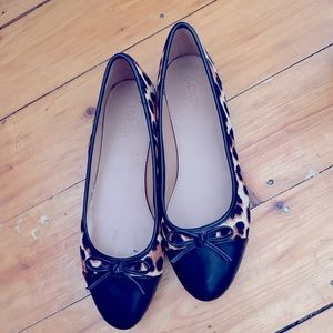 JCrew Leopard Print Ballet Flats Size 8.5